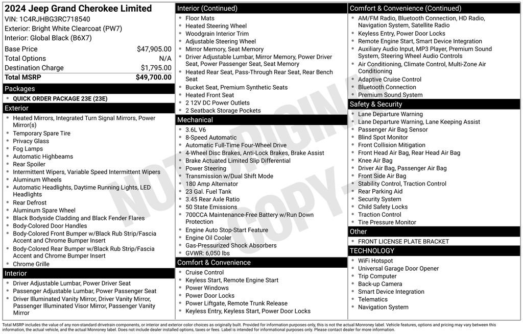 Used 2024 Jeep Grand Cherokee Limited image 50