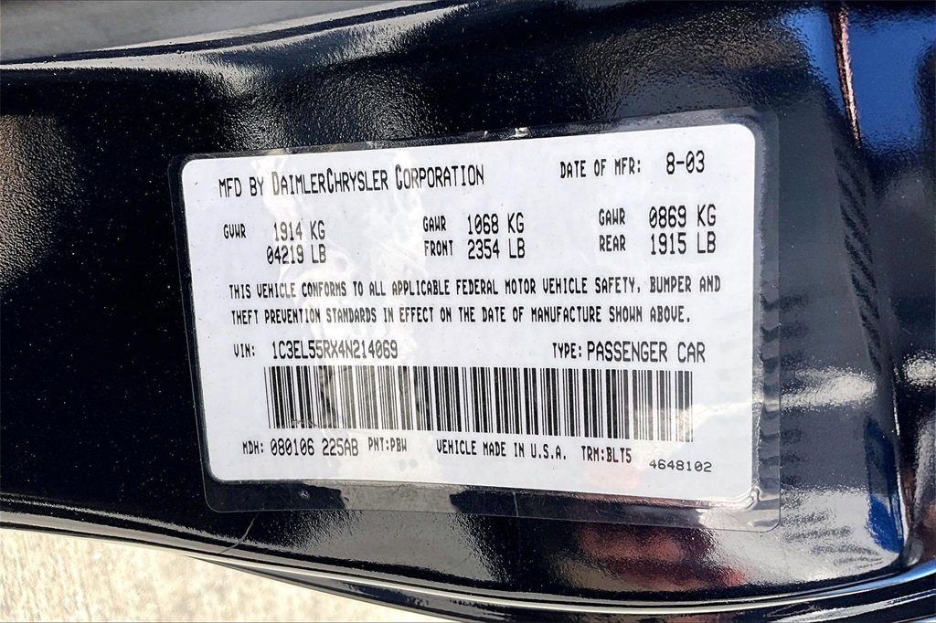 Used 2004 Chrysler Sebring LXi image 32