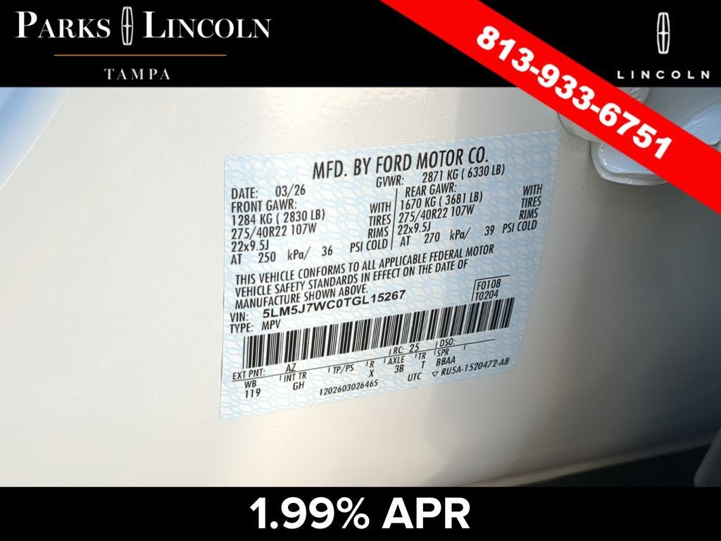 Used 2026 Lincoln Aviator Reserve w/ Luxury Package RWD image 37