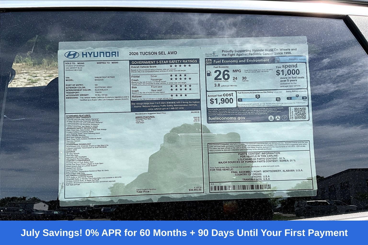 New 2026 Hyundai Tucson SEL AWD/4WD image 17