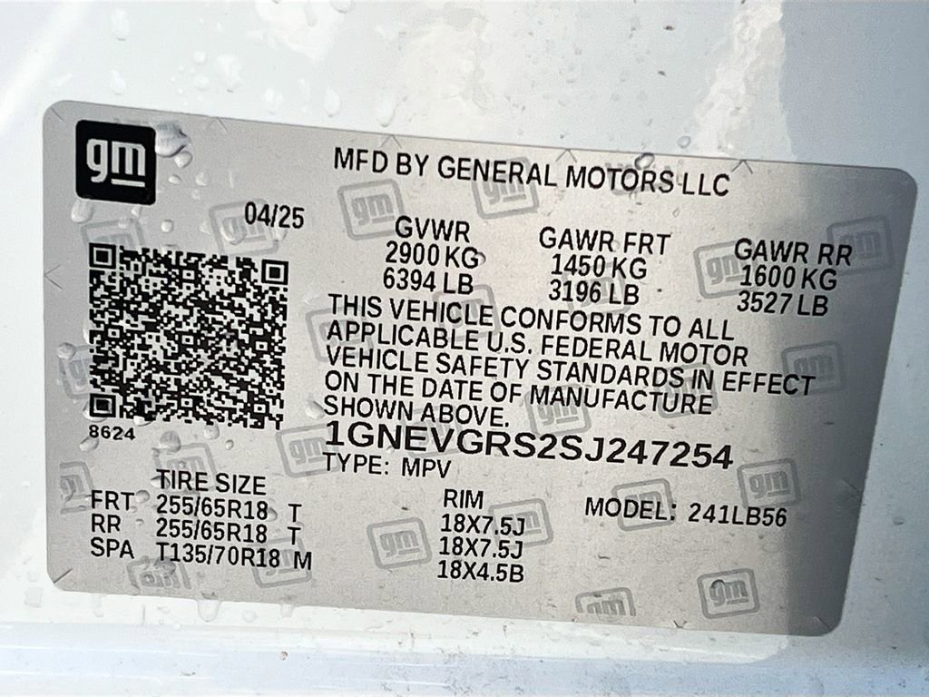 Used 2025 Chevrolet Traverse LT w/ Driver Confidence Package AWD/4WD image 32