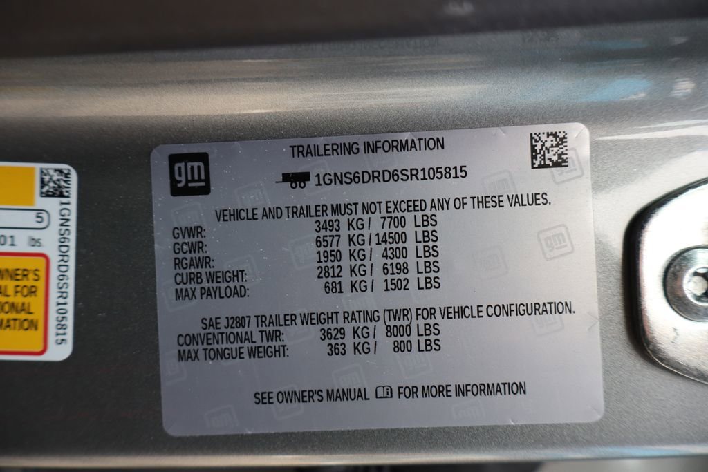 Used 2025 Chevrolet Suburban Z71 w/ Z71 Off-Road Package image 59