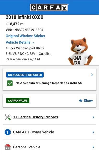 Used 2018 INFINITI QX80 4WD image 4