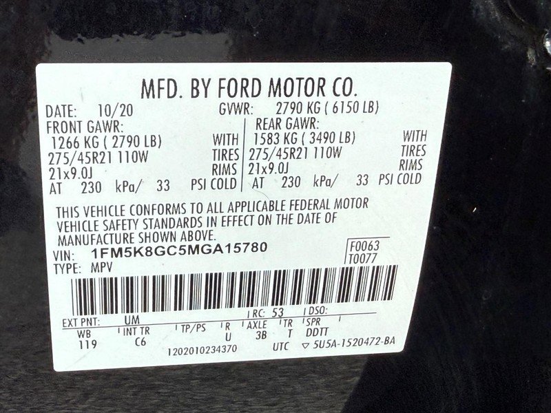Used 2021 Ford Explorer ST w/ Equipment Group 401A AWD/4WD image 28