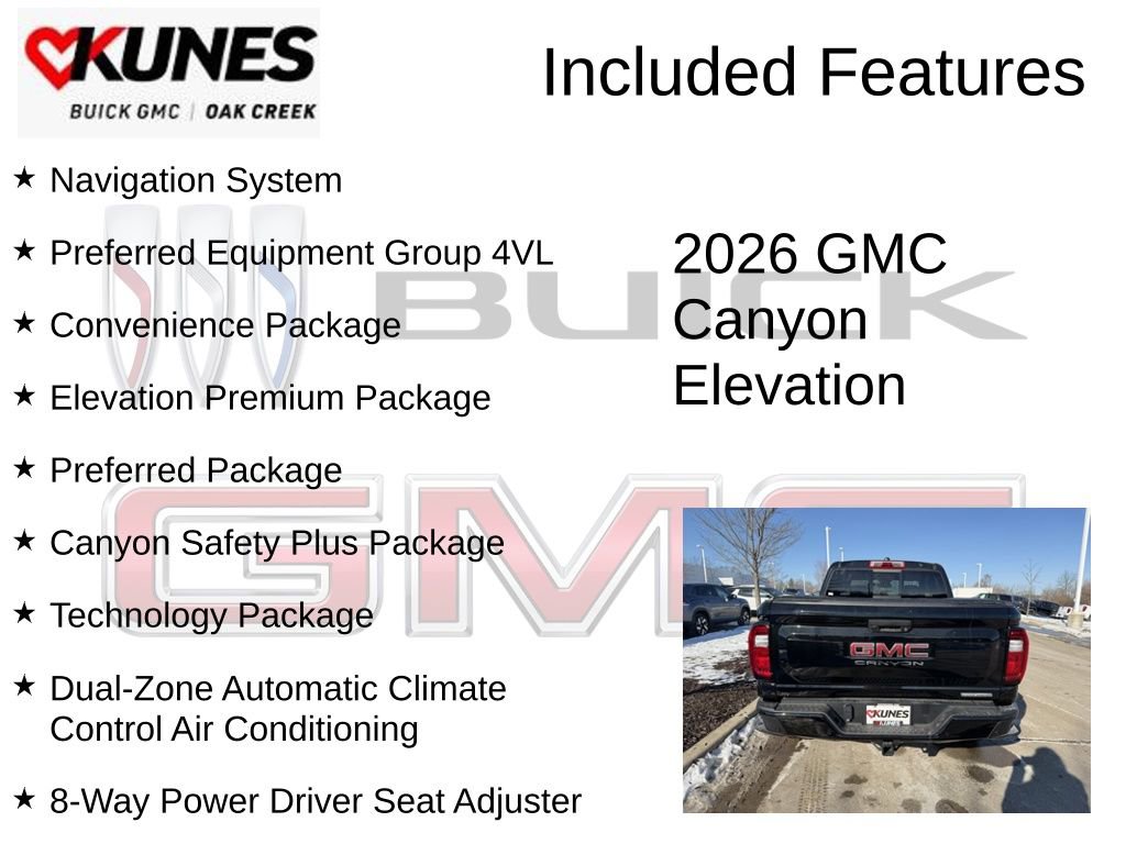 New 2026 GMC Canyon Elevation w/ Convenience Package image 2