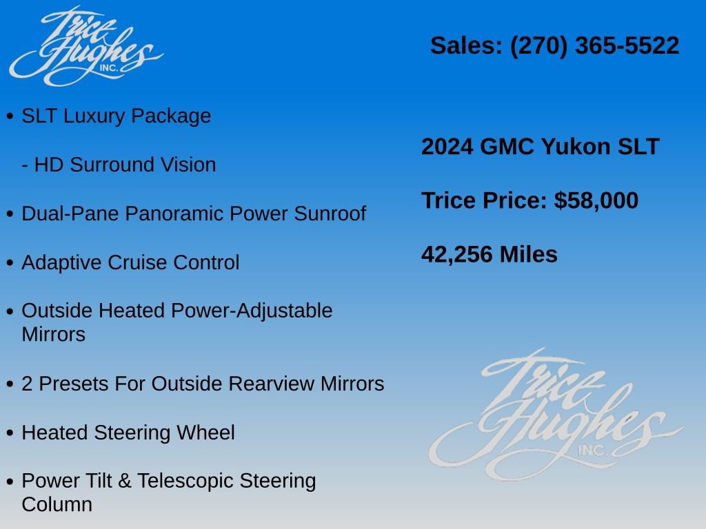 Used 2024 GMC Yukon SLT w/ SLT Premium Package AWD/4WD image 20