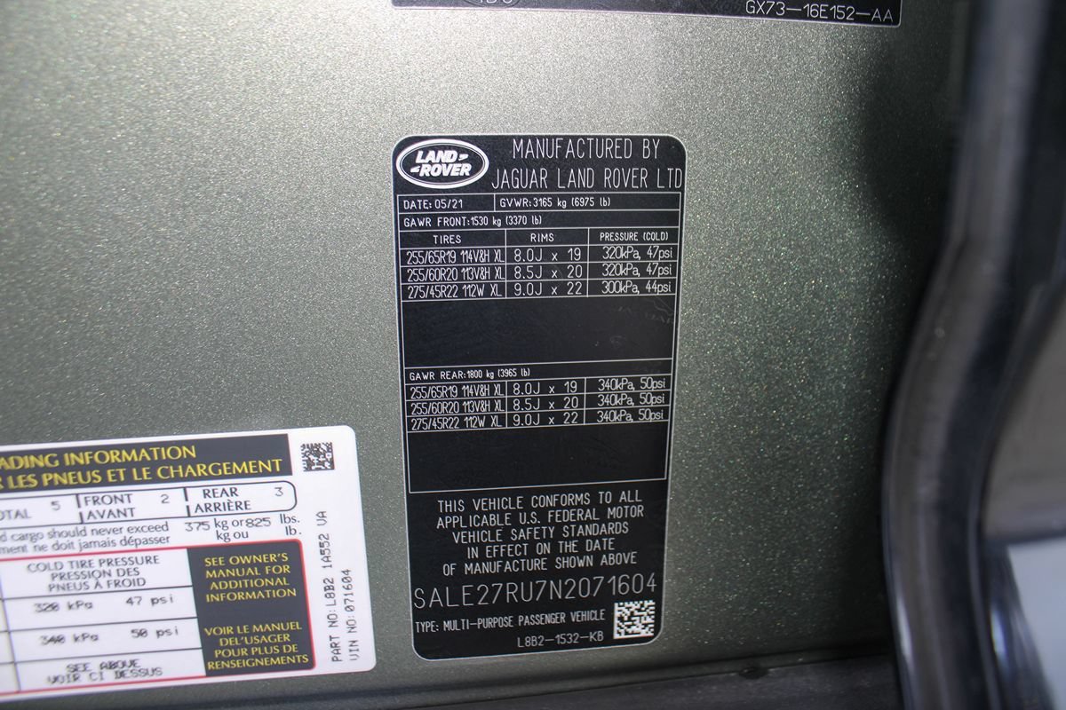 Used 2022 Land Rover Defender 110 X-Dynamic SE AWD/4WD image 50