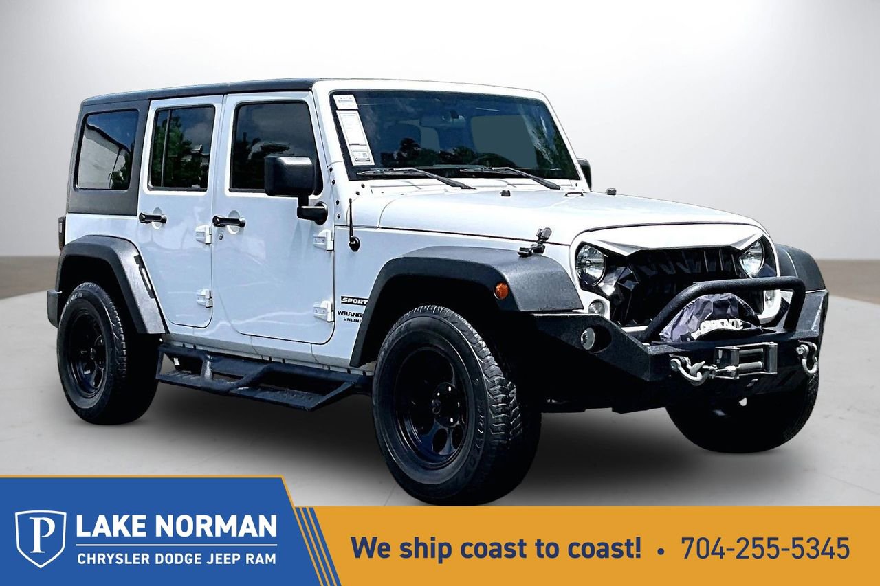 Used 2016 Jeep Wrangler Unlimited Sport w/ Max Tow Package AWD/4WD image 1