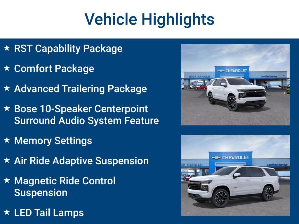 New 2026 Chevrolet Tahoe RST w/ RST Capability Package AWD/4WD image 3