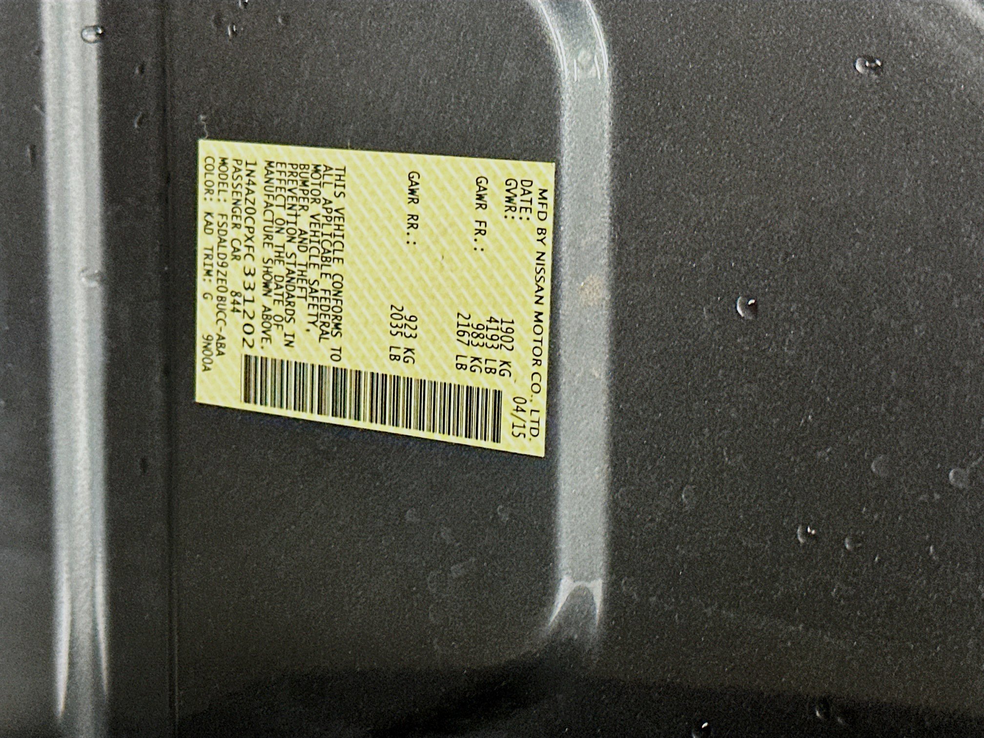Used 2015 Nissan Leaf SV w/ LED & Quick Charge Package FWD image 12