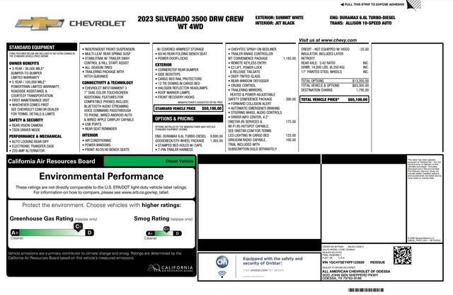 Used 2023 Chevrolet Silverado 3500 W/T w/ Gooseneck/5TH Wheel Package image 50