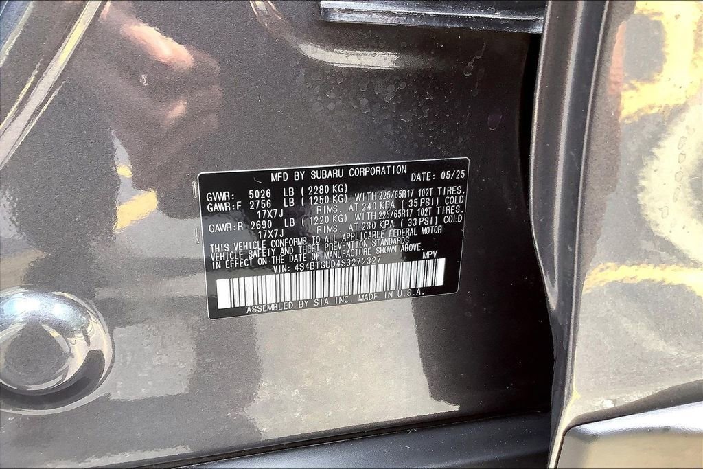 Certified 2025 Subaru Outback Wilderness AWD/4WD image 37