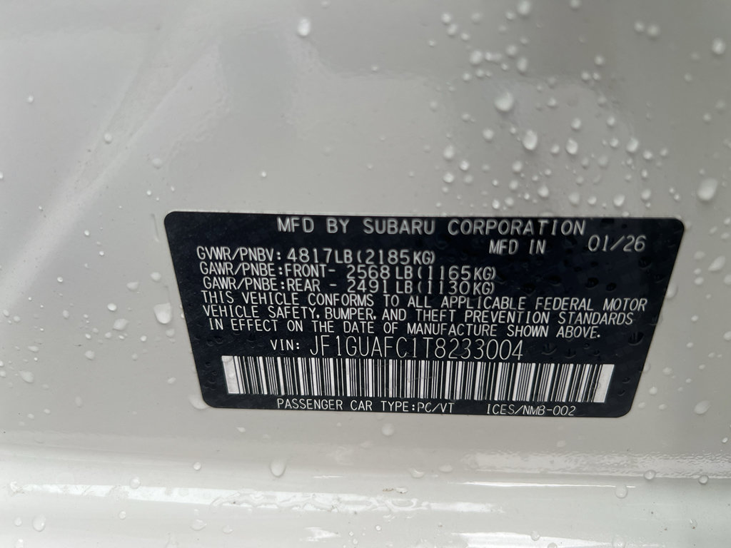 New 2026 Subaru Impreza 2.0i Sport image 32