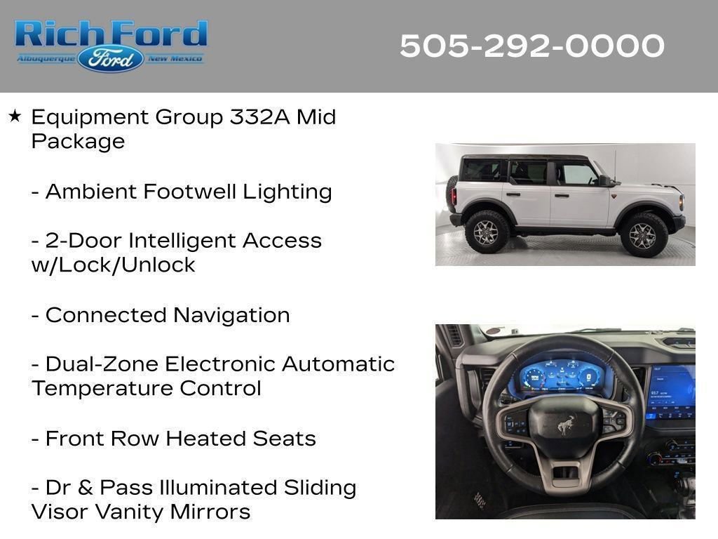 Certified 2025 Ford Bronco Badlands AWD/4WD image 17