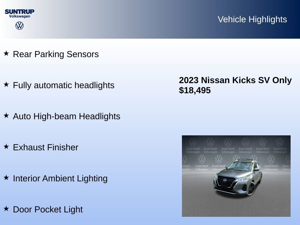 Used 2023 Nissan Kicks SV w/ Interior Electronics Package image 16