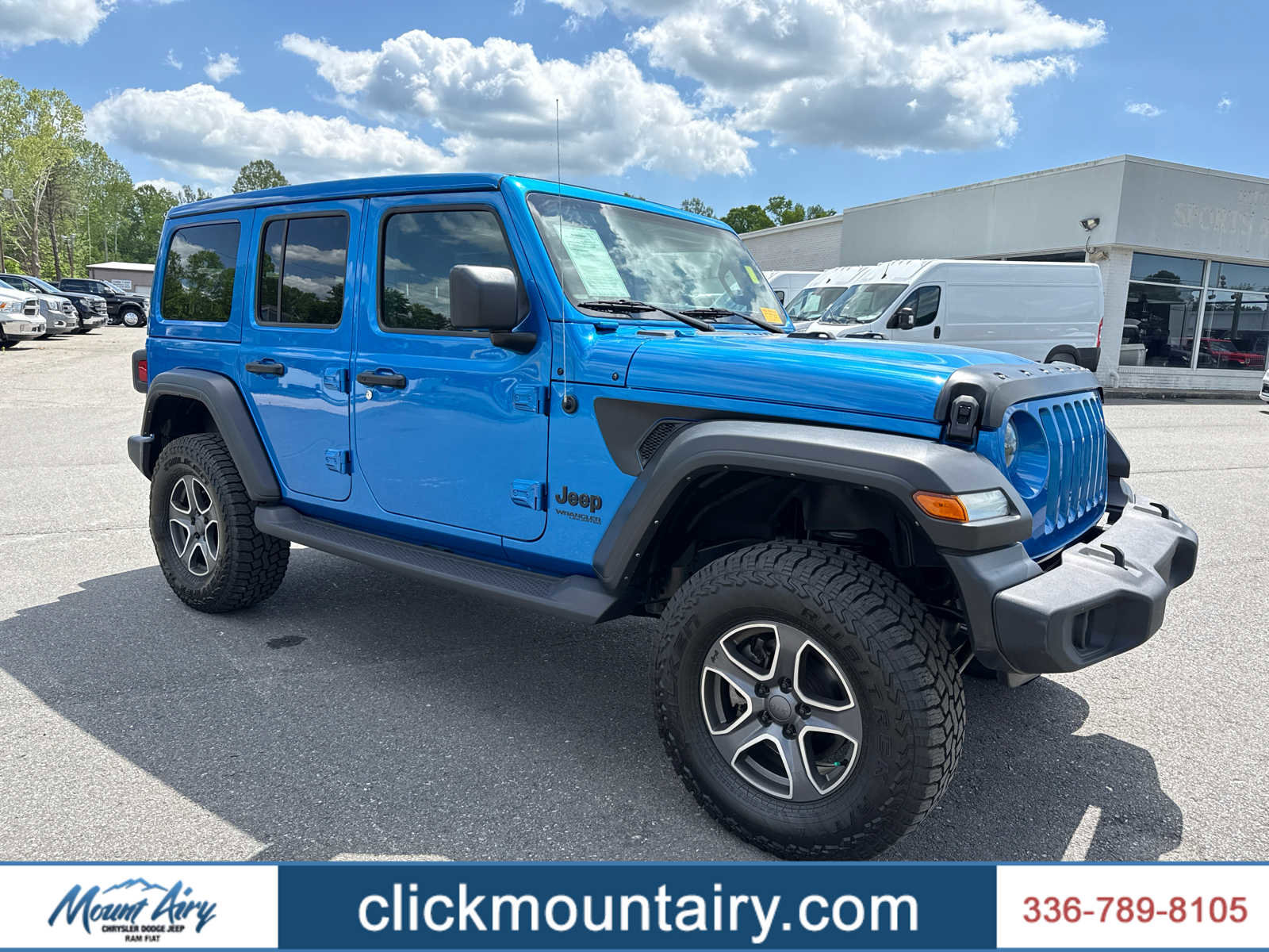 Certified 2022 Jeep Wrangler Unlimited Sport w/ Sun And Sound Package AWD/4WD image 1