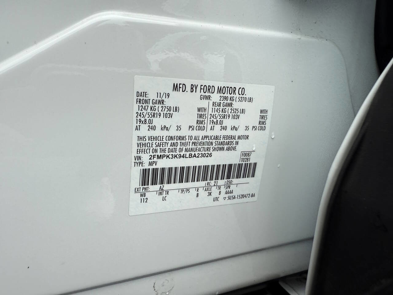 Used 2020 Ford Edge Titanium image 28