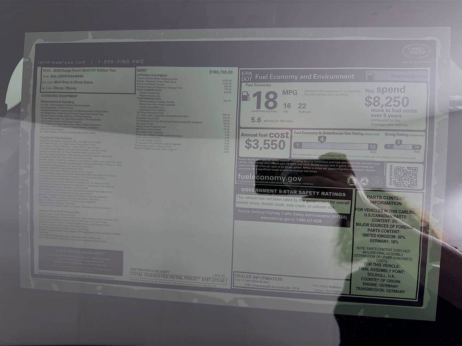 New 2025 Land Rover Range Rover Sport SV Edition Two image 28