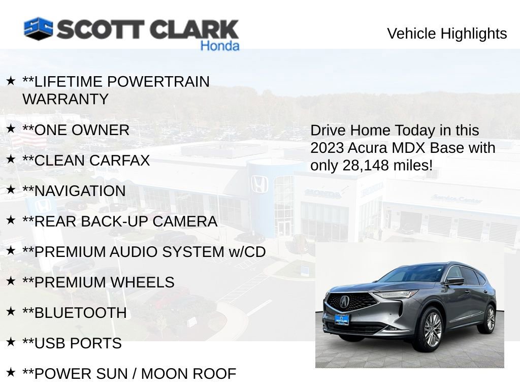 Used 2023 Acura MDX SH-AWD w/ Advance Package image 11