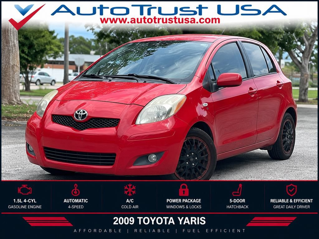 Used 2009 Toyota Yaris 4-Door Hatchback w/ PWR Pkg w/Steel Wheels