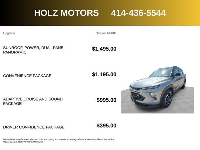 Certified 2024 Chevrolet TrailBlazer RS w/ Convenience Package AWD/4WD image 5
