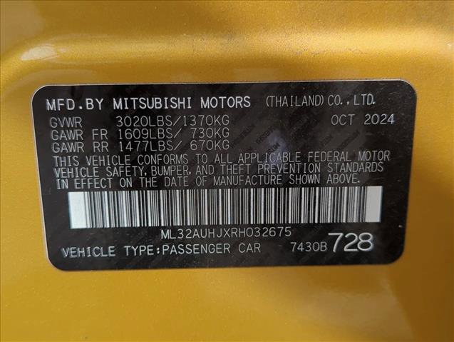 Used 2024 Mitsubishi Mirage ES image 25