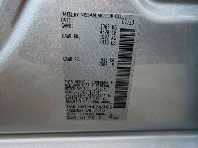 Certified 2023 Nissan Altima 2.5 SV FWD image 27
