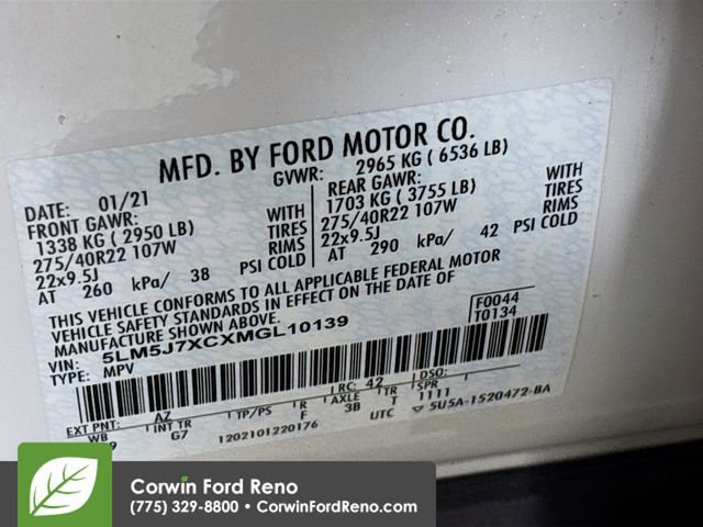 Used 2021 Lincoln Aviator Reserve w/ Equipment Group 202A image 35