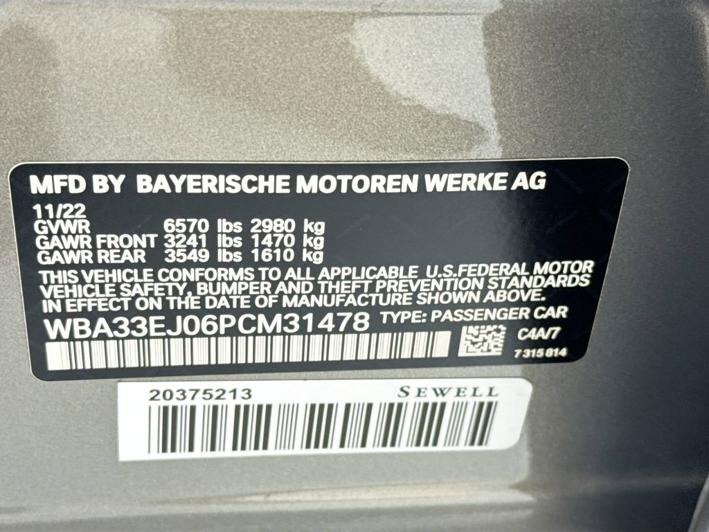 Used 2023 BMW 760i xDrive AWD/4WD image 34