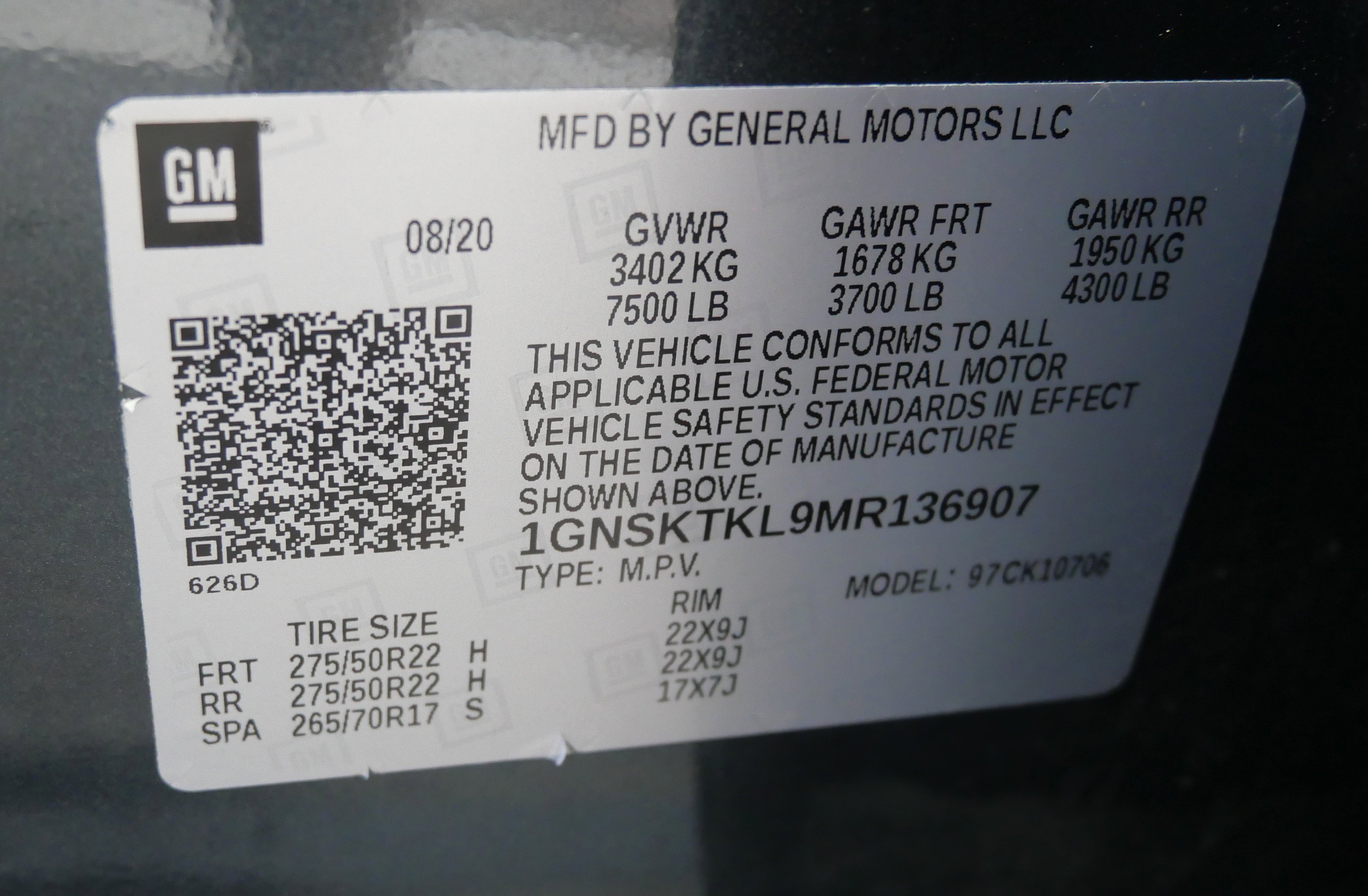 Used 2021 Chevrolet Tahoe High Country w/ Premium Package image 24