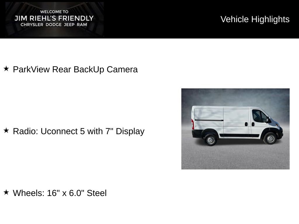 New 2026 RAM ProMaster 1500 w/ Convenience Group FWD image 3