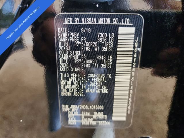 Used 2020 Nissan Armada SL w/ Premium Package RWD image 19