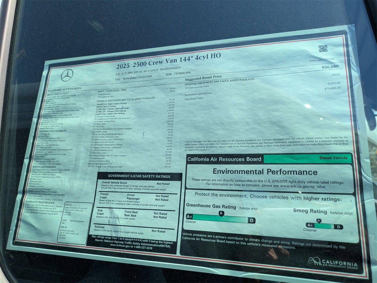 New 2025 Mercedes-Benz Sprinter 2500 image 16