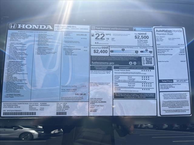 New 2025 Honda Pilot EX-L image 18