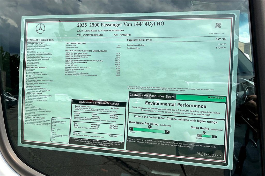 New 2025 Mercedes-Benz Sprinter 2500 image 11