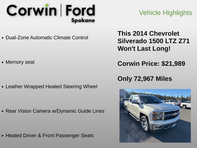 Used 2014 Chevrolet Silverado 1500 LTZ Z71 w/ LTZ Plus Package image 12
