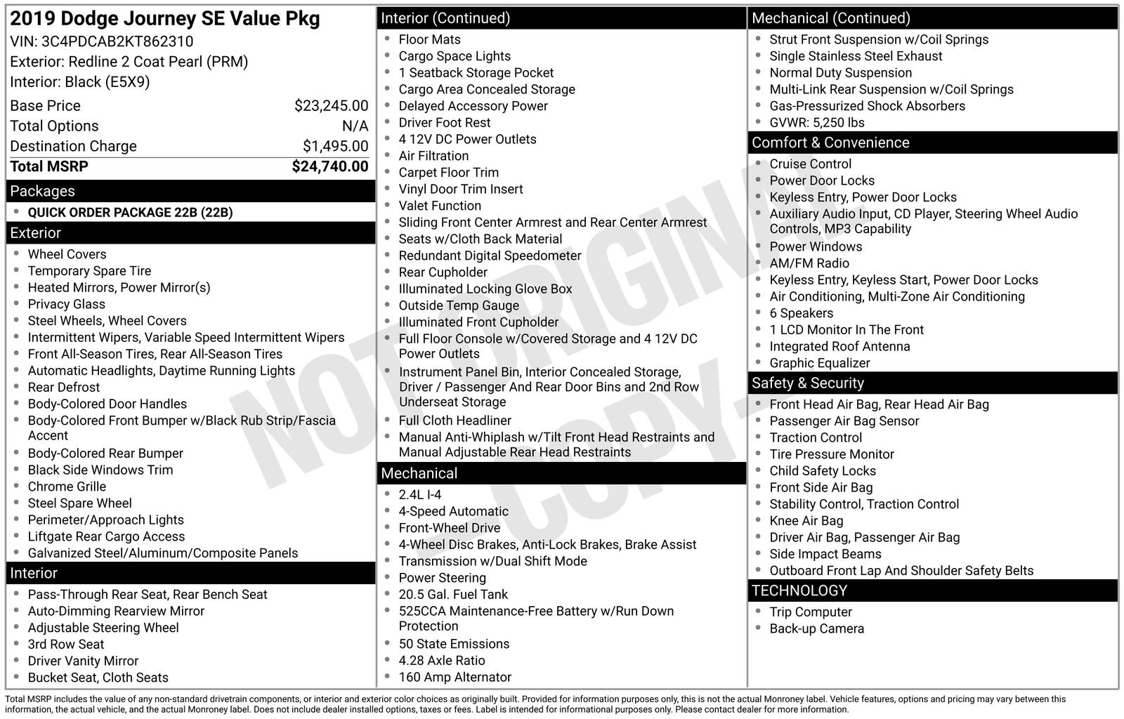 Used 2019 Dodge Journey SE image 6