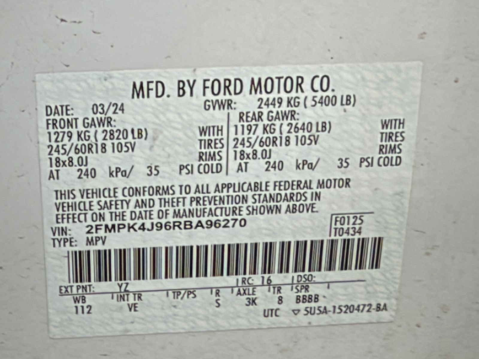 Used 2024 Ford Edge SEL AWD/4WD image 28