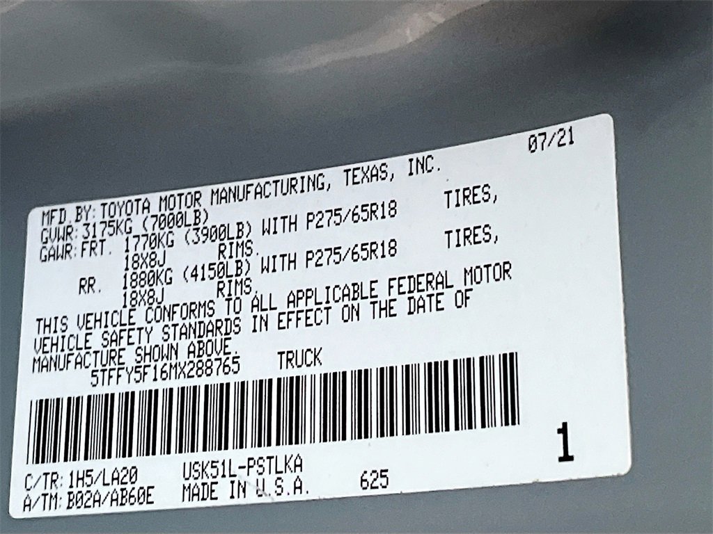 Used 2021 Toyota Tundra Limited w/ Limited Premium Package image 29