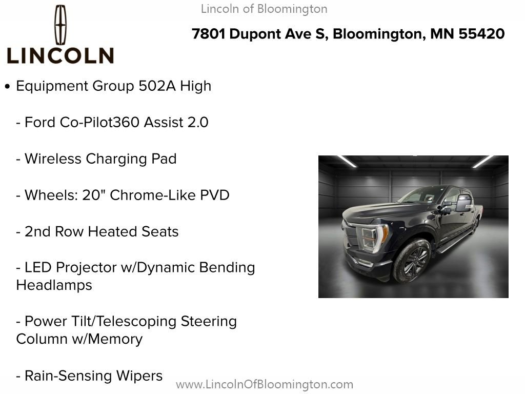 Used 2023 Ford F150 Lariat w/ Equipment Group 502A High image 9