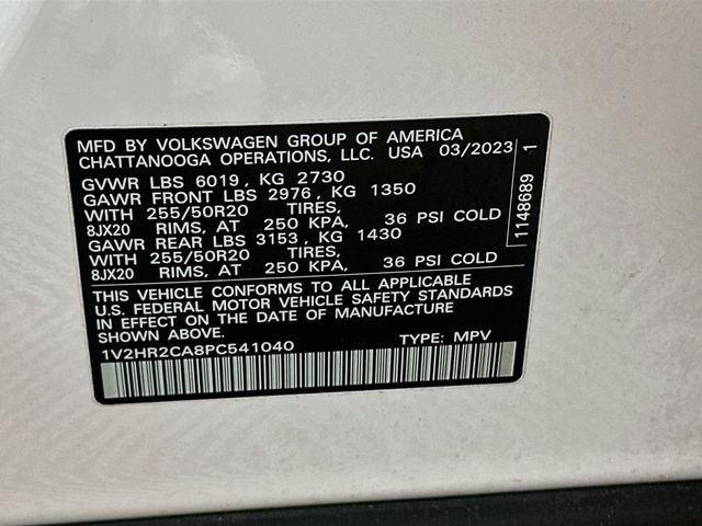 Certified 2023 Volkswagen Atlas SE AWD/4WD image 32