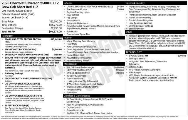 New 2026 Chevrolet Silverado 2500 LTZ AWD/4WD image 3