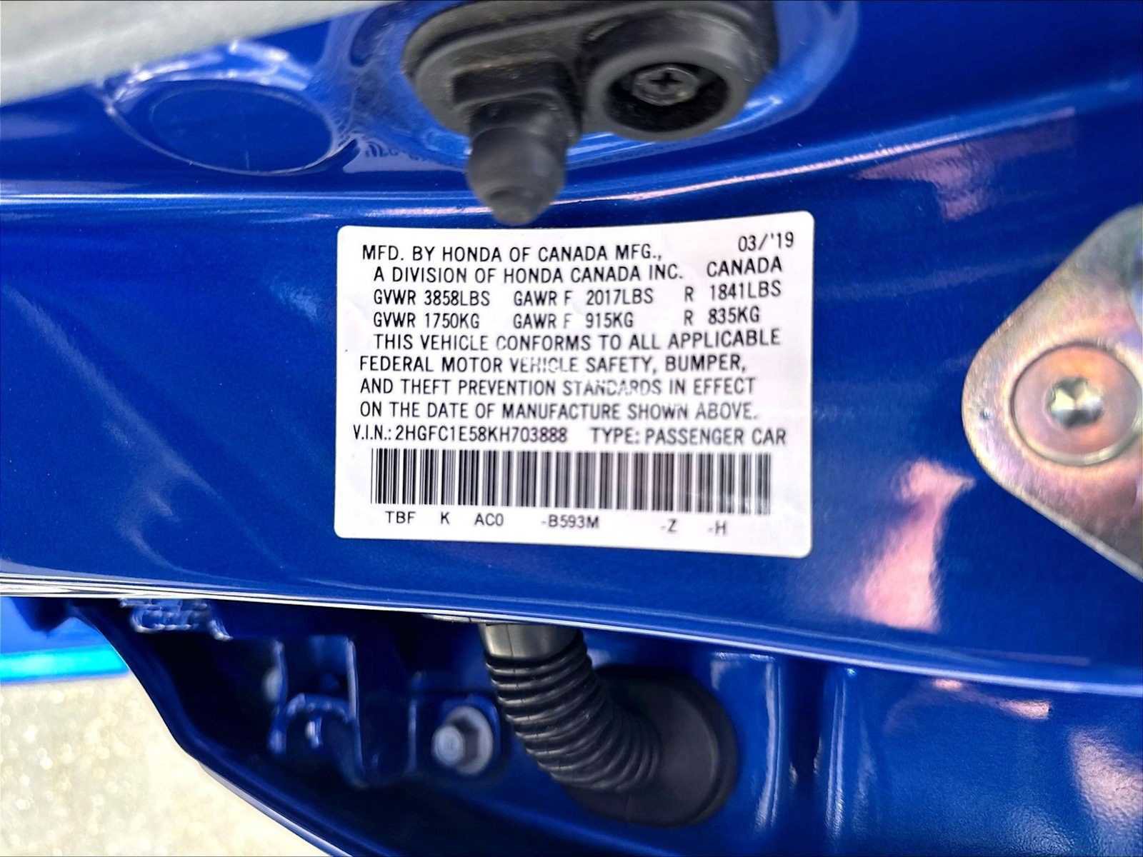 Used 2019 Honda Civic Si image 34