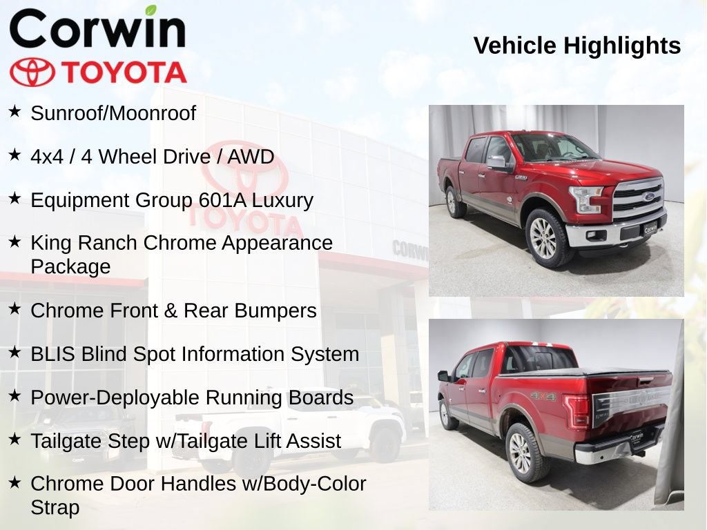 Used 2015 Ford F150 King Ranch w/ Equipment Group 601A Luxury AWD/4WD image 11