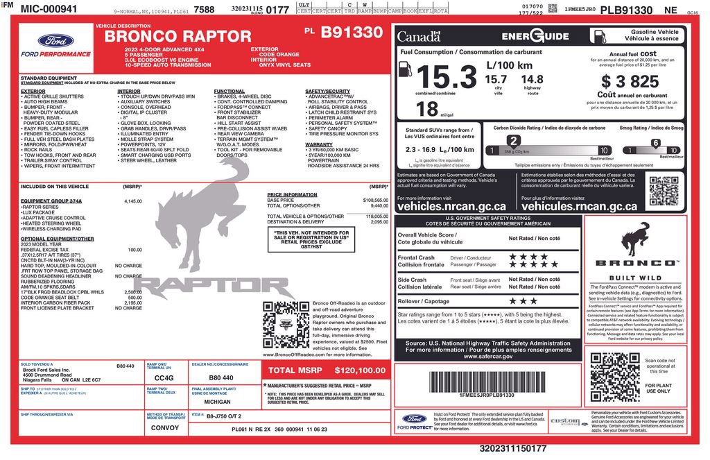 Certified 2023 Ford Bronco Raptor image 26