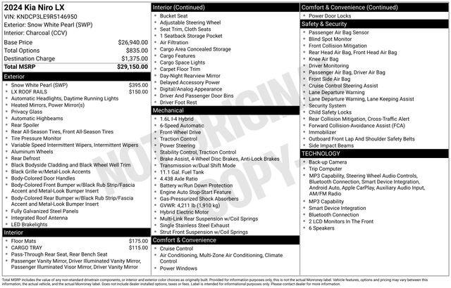 Certified 2024 Kia Niro LX FWD image 34