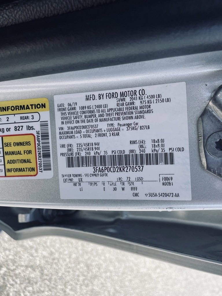 Used 2019 Ford Fusion SEL image 31