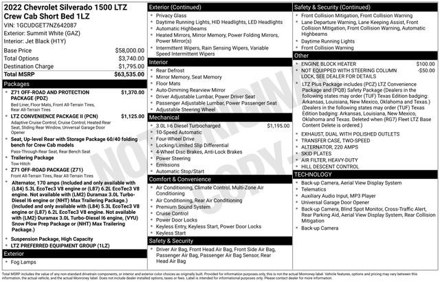 Certified 2022 Chevrolet Silverado 1500 LTZ AWD/4WD image 6