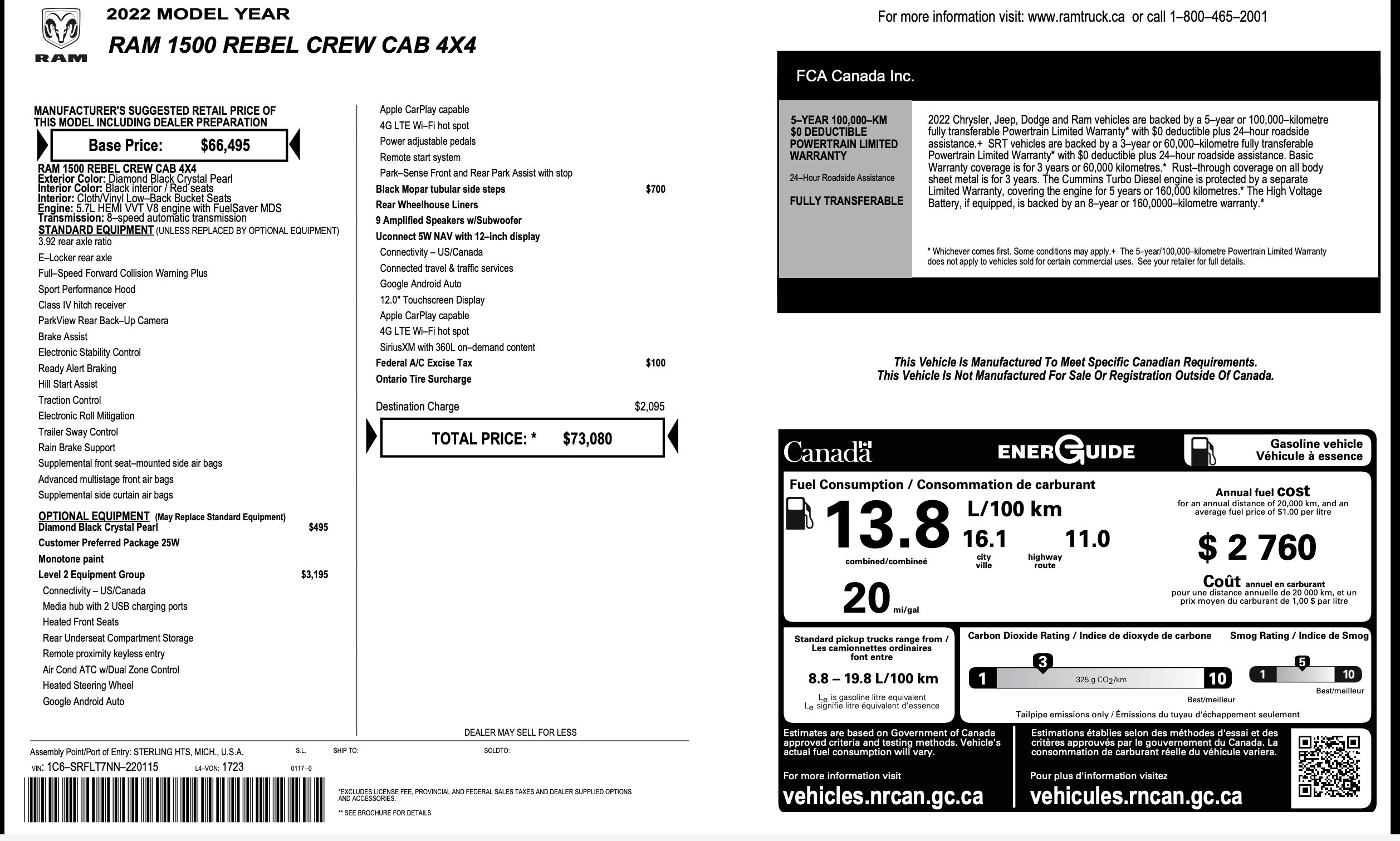 Used 2022 RAM 1500 Rebel w/ Rebel Level 2 Equipment Group image 7
