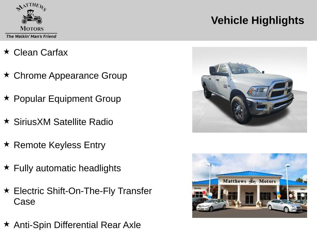 Used 2016 RAM 2500 Tradesman w/ Chrome Appearance Group image 12